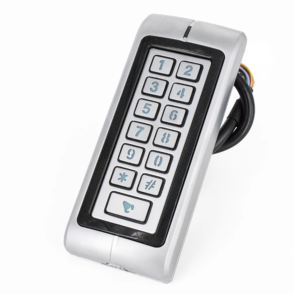 

LUCKING DOOR RT370 Metal Rfid Waterproof Access Control Keypad 1000 Users ID/IC Card Reader Door Access Control System Wiegand