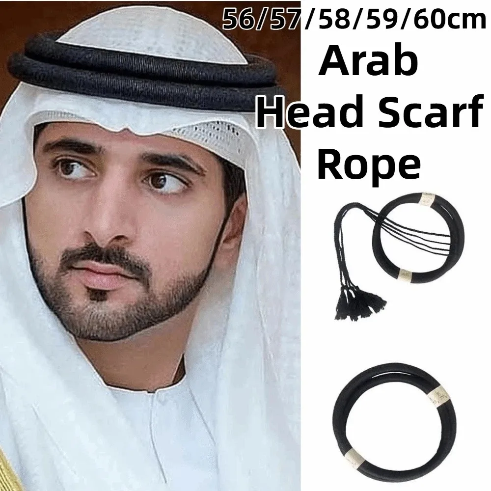 Unique Arabian Headband Adjustable Size Traditional Arab Head Scarf Rope Comfortable Lightweight Arab Shemagh Stage Performances