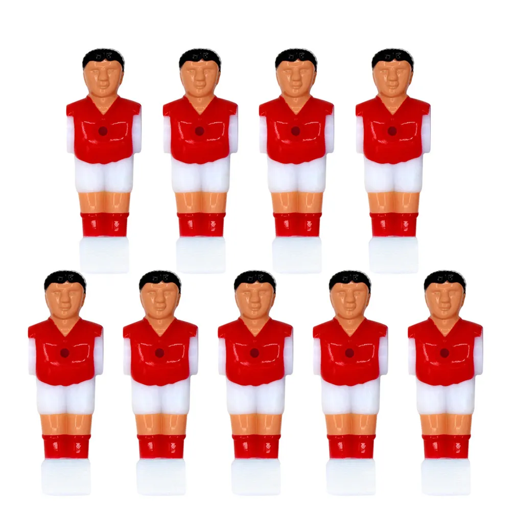 

9Pcs Table Football Men Player Plastic Soccer Player Replacement Parts Standard Foosball Rod Tournament Style Soccer Machine