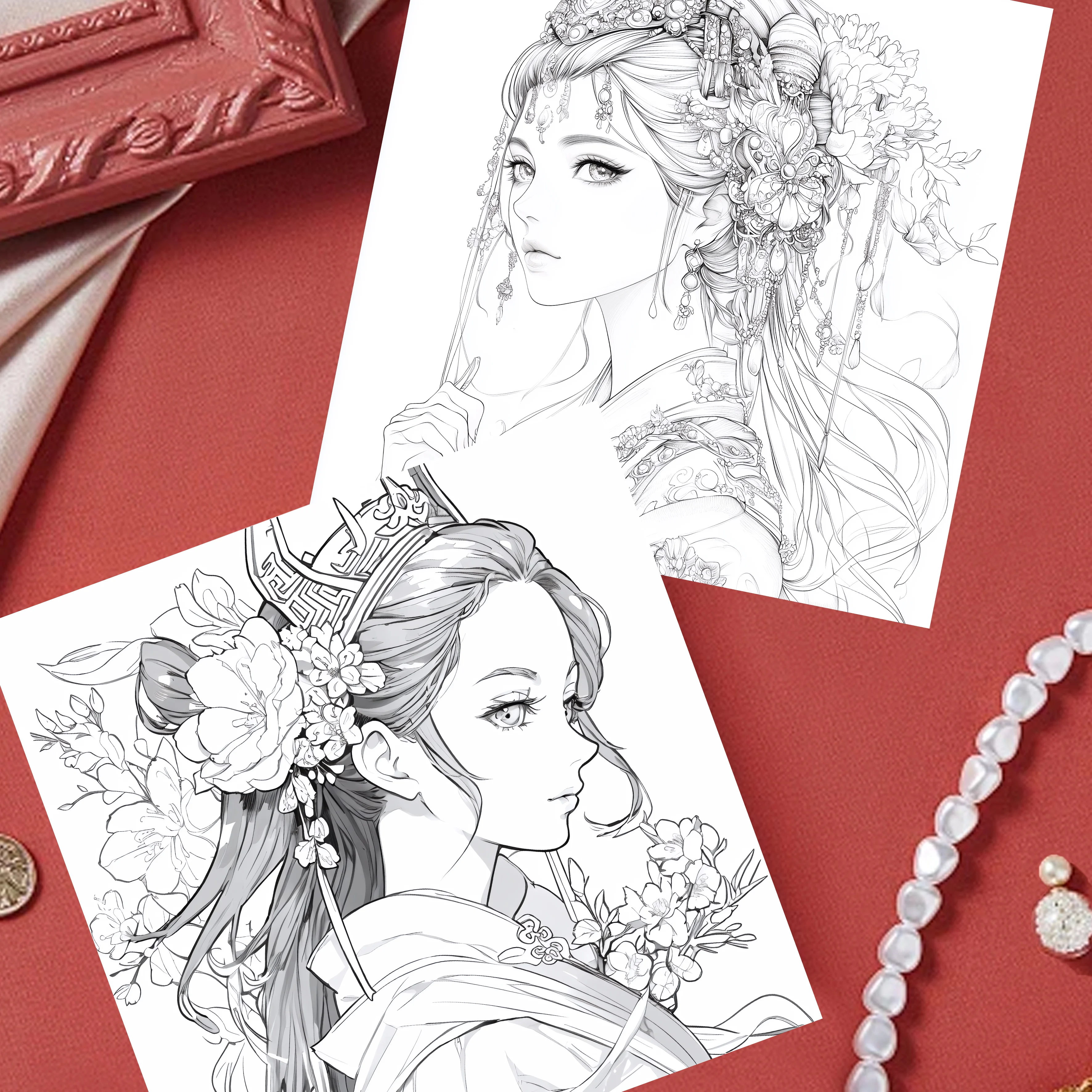 Character Dress UP Coloring Book 26 Pages for Girl Gift Children Graffiti Coloring Picture Painting Books Color Book Adult