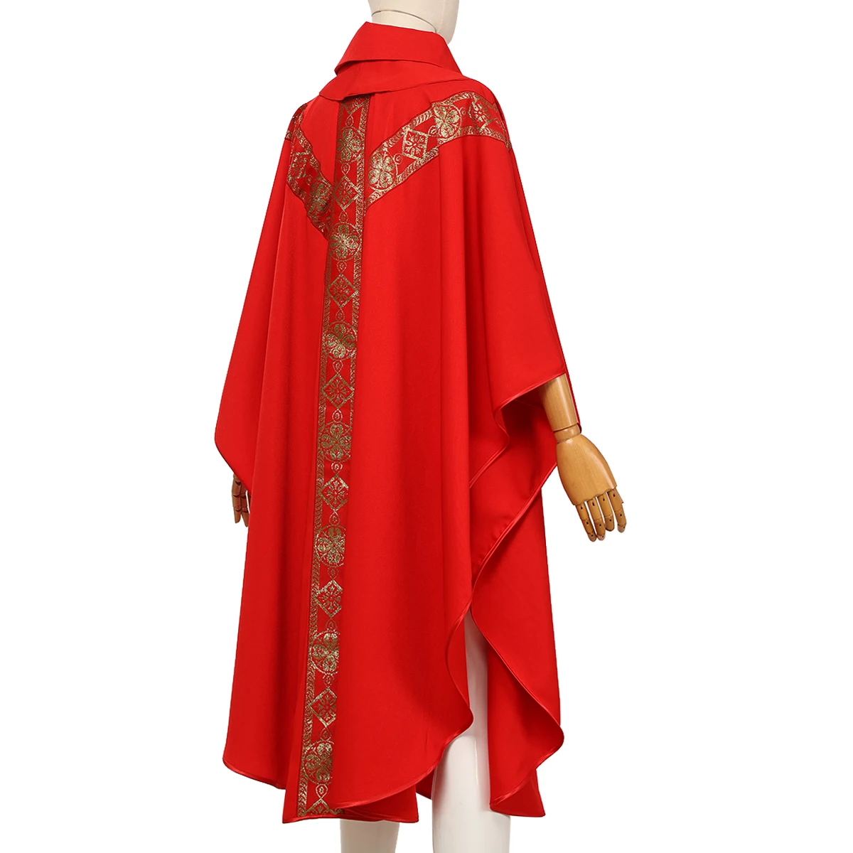 Halloween Priester Chasuble Katholische Kirche Pater Messegewänder Robe mit Quaste Geistlichen Robe – Detail 10