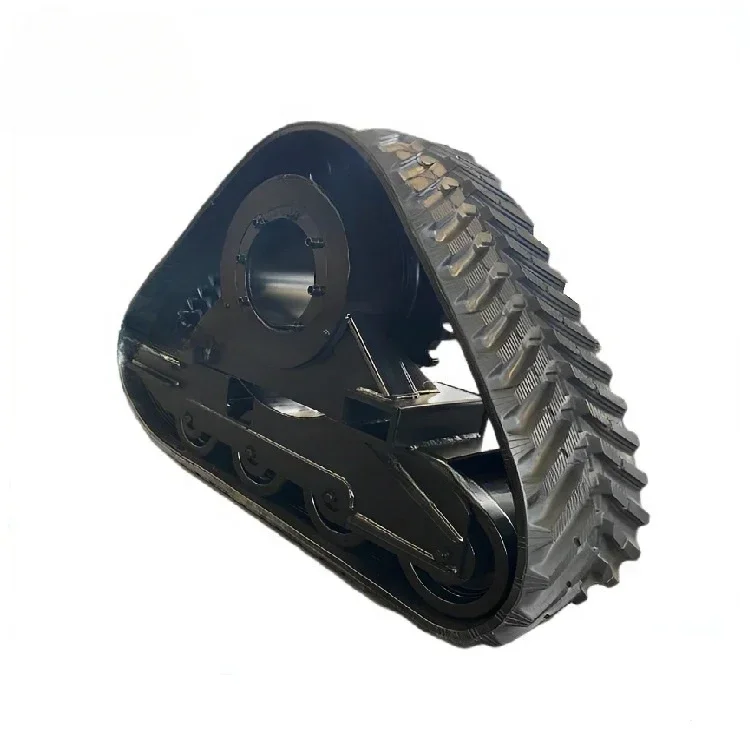 custom multifunctional excavator triangle crawler rubber steel track undercarriage for farming machines chassis parts