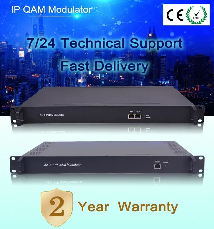

Профессиональный цифровой IP-модулятор QAM на 3 канала для ISDB-T/DVB-T/ATSC/DVB-C