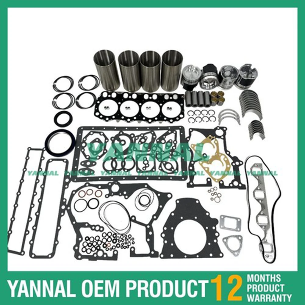 

New D04FD Overhaul Rebuild Kit With Gasket Set Bearing For Mitsubishi