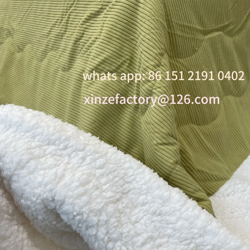 تخصيص 2 قطعة/المجموعة اللون الأخضر قابل للغسل خليط القطن لينة ودية لحاف اليابانية الجدول