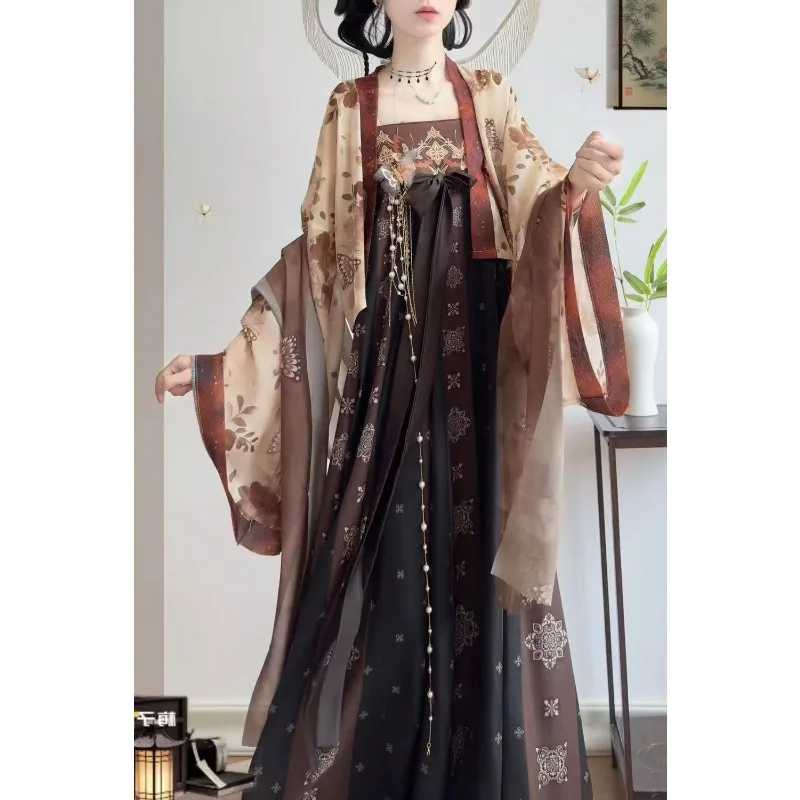 Hanfu Dress Women 140kg Ancient Chinese Hanfu Cosplay Costume Vintage Green Summer Hanfu Dress Women Plus Size view 4