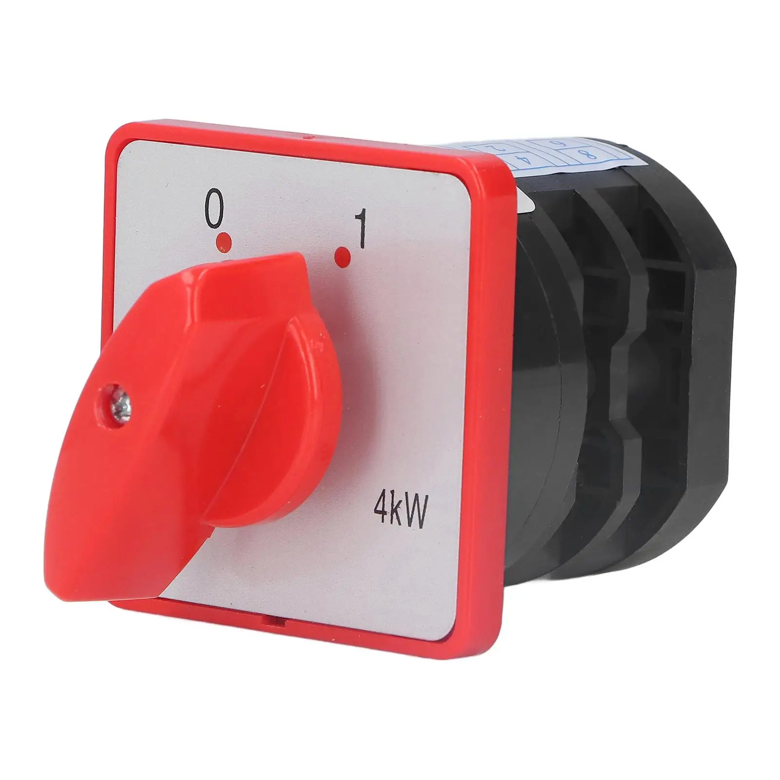 AC 380V 4KW Selector de cambio PC retardante de llama interruptor de engranaje de doble sección