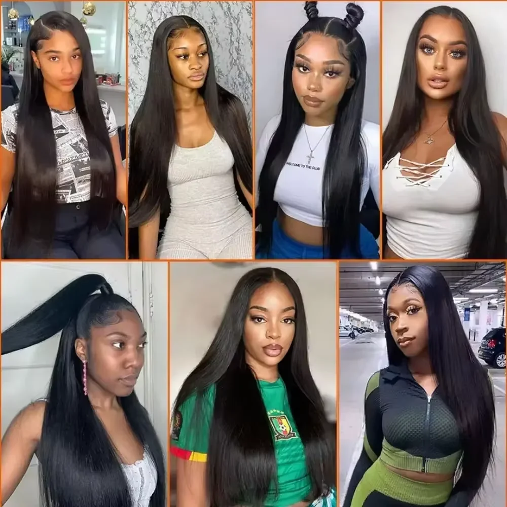 16A Straight Bundles Human Hair 26 28 30 Inch Remy Hair Weave Bundles Human Hair 3/4/5 Bundle Raw Human Hair Bundles Extensions image 6