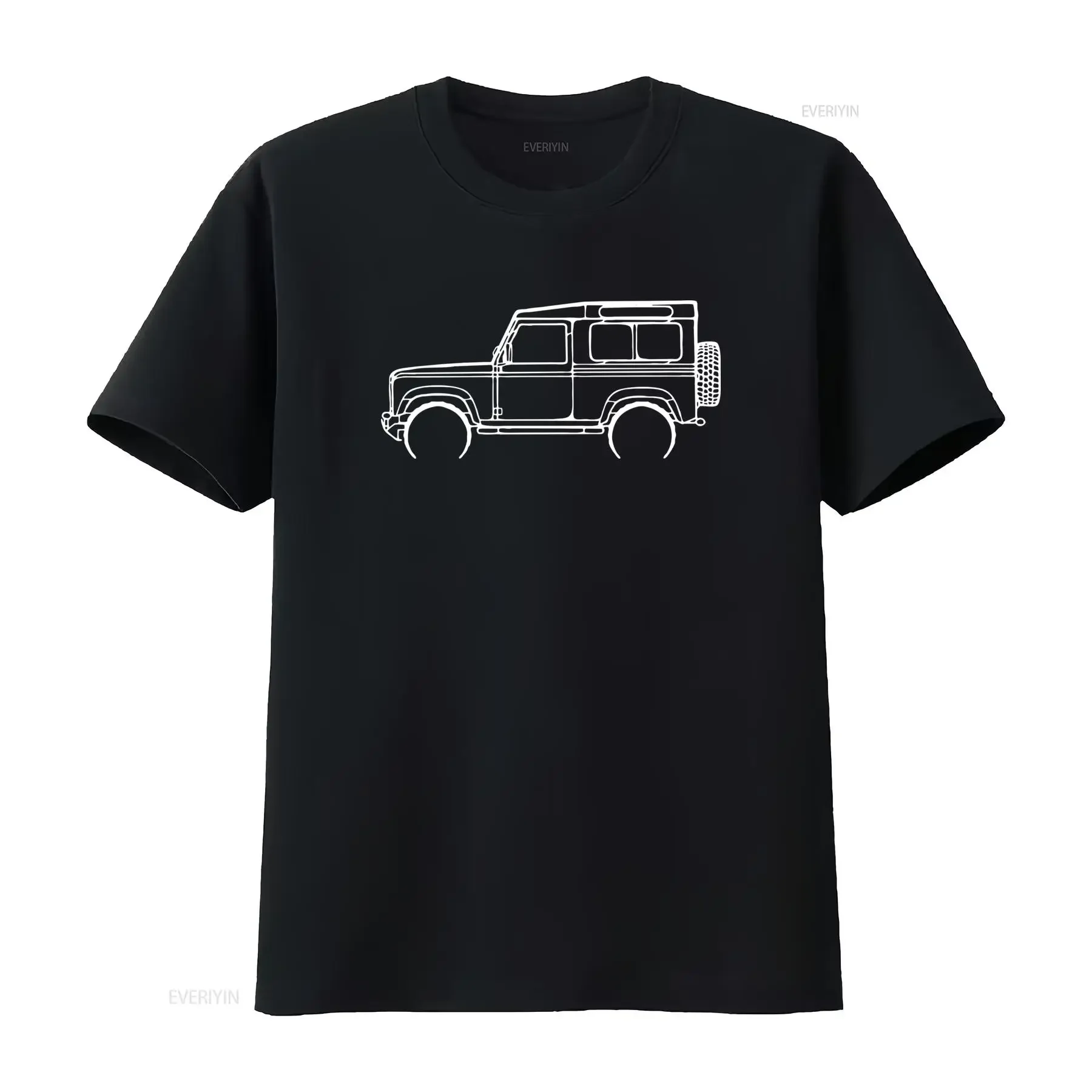 Defender 90 2005 Car Model T Shirt Softstyle Casual Round Neck with Logo Print All Season Fit for Enthusiasts Fans vintage