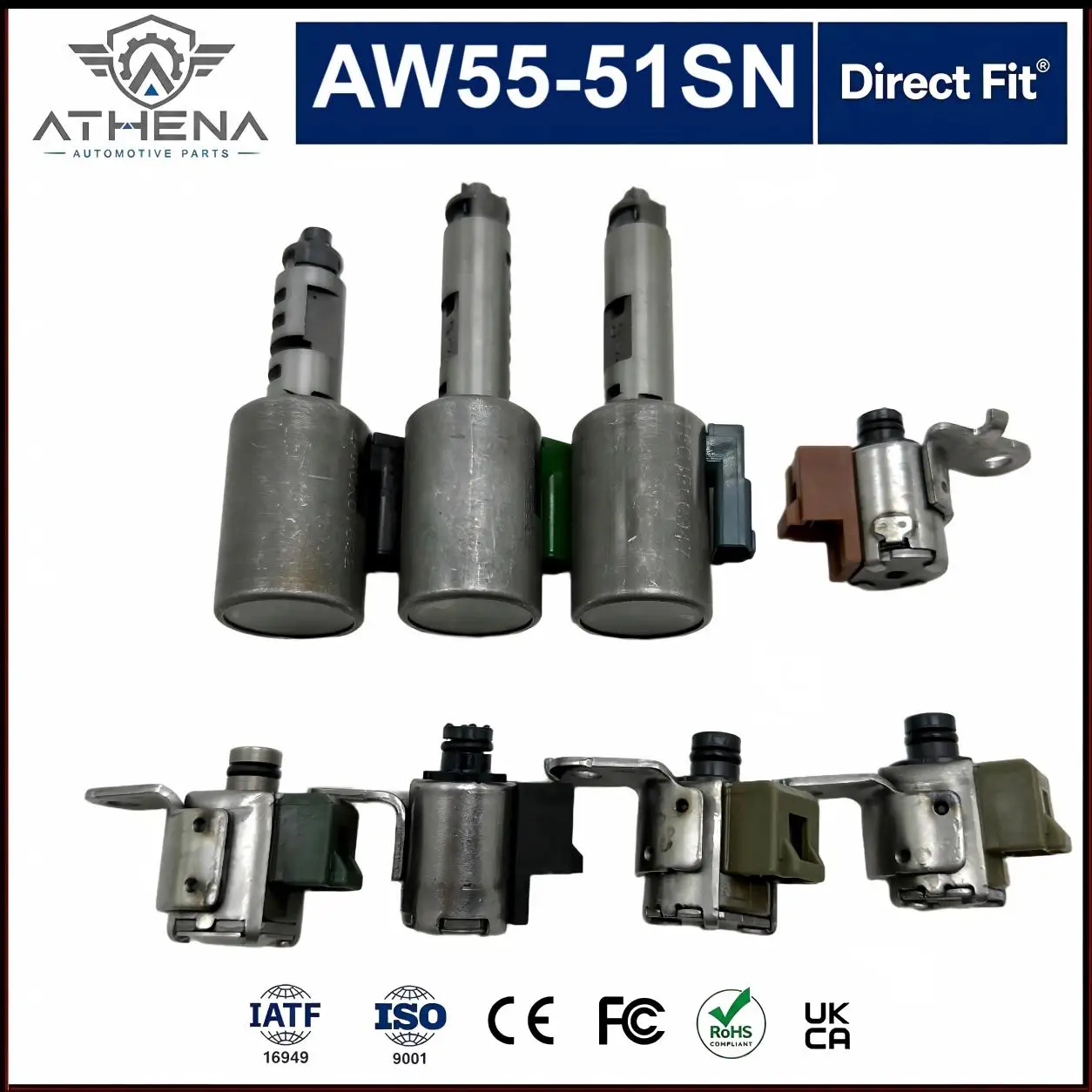 AW55-51SN Transmission Solenoid Valve OE 31316337 8684368 For Aisin AW55-50SN AF33 RE5F22A Volvo Saab Opel Chevrolet