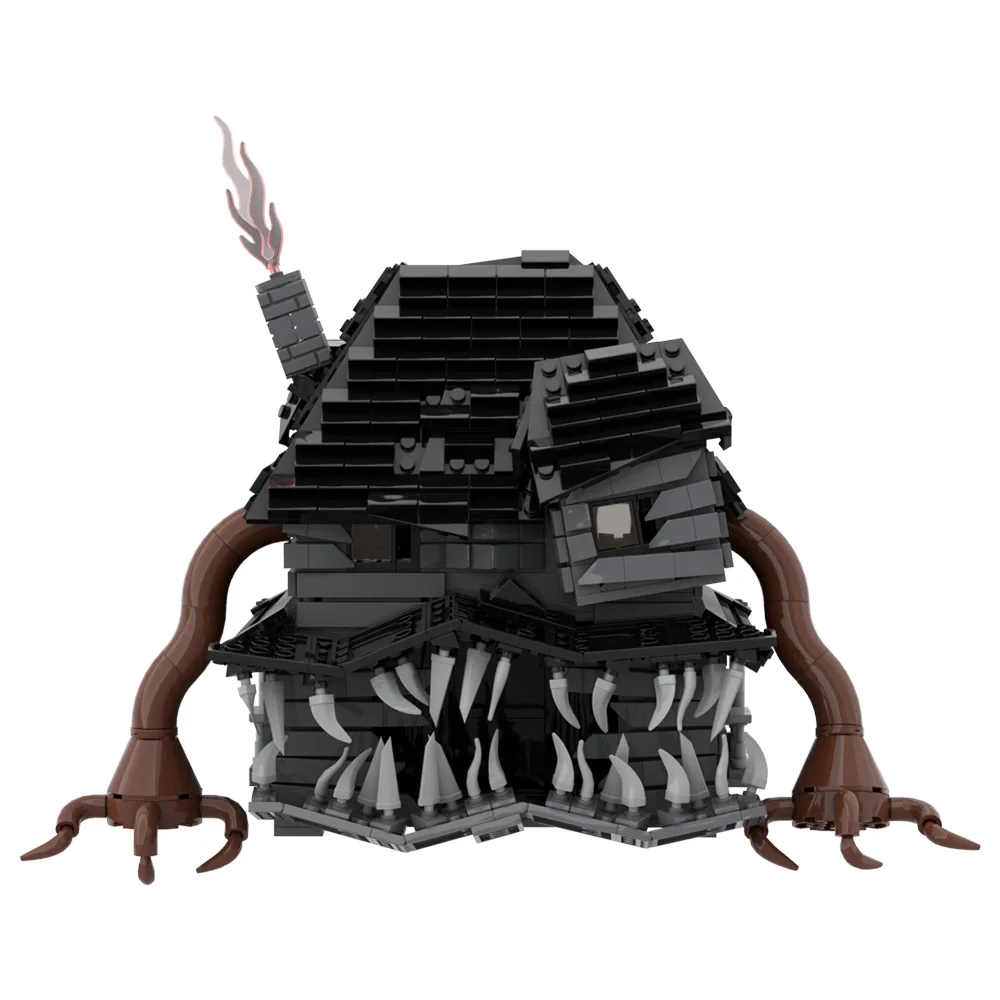 고브릭스 MOC 호러 몬스터 하우스 블록 모델 유령의 집 건축 창의력 블록 DIY 조립 장난감 어린이 선물