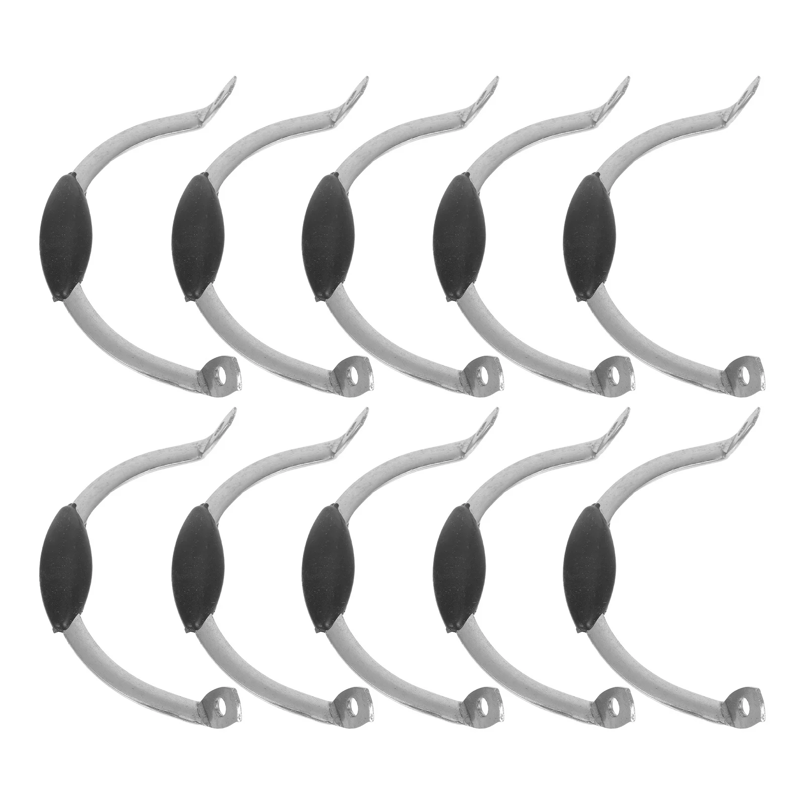 

10Pcs Pot Parts Universal Side Handles Stainless Steel Plastic Anti-Scald Replacement Pot Handle Accessories for Steamer Frying