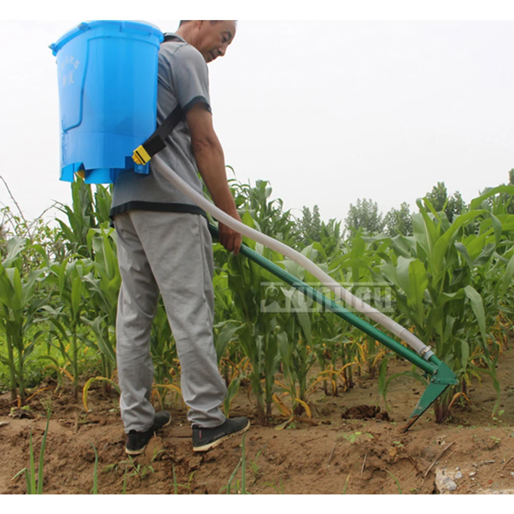 Manual Granular Fertilizer Applicator for Farm Large Capacity Fertilizer Spreader with Backpack Bag