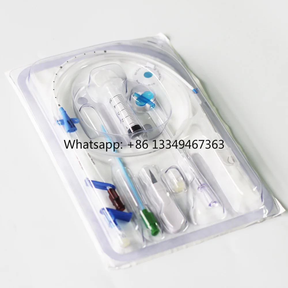 CVC Inserted Central Catheter Line Single/Double/Triple Lumen Central Venous PU of Centrer Venous Catheter Kit