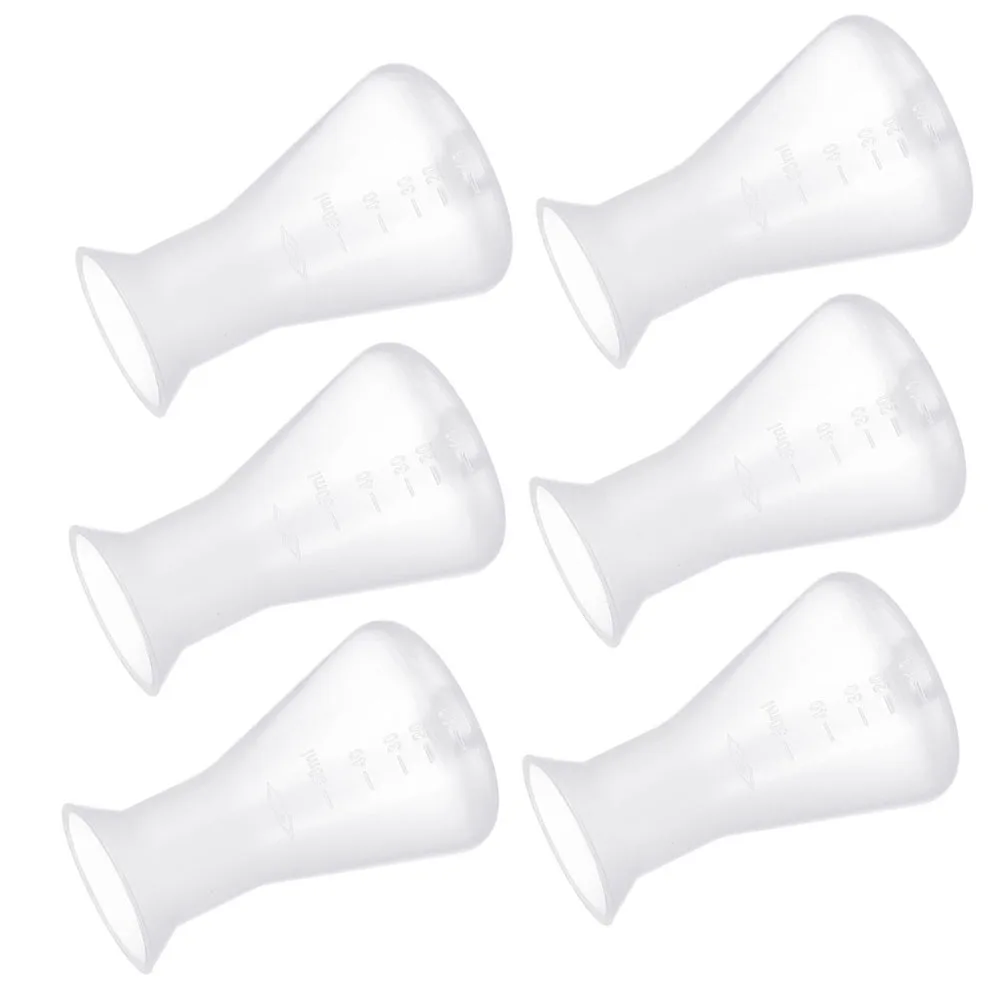 

6pcs 50Ml Plastic Conical Flask Clear Scale Lab Equipment For Chemistry Experiment Erlenmeyer Flask Laboratory Scientific