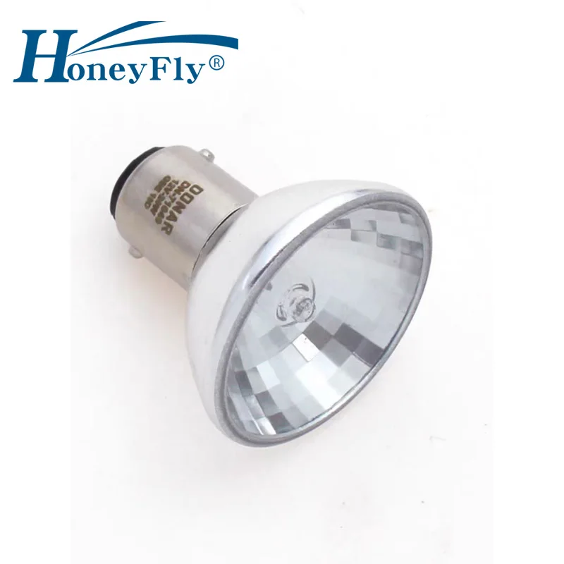 HoneyFly AR37 Medical Halogen Bulb BA15D 12V 20W Microscope Lamp 3000K for GBE 6434 20ALR 12SP18 Microplate Reader