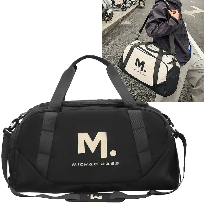 

Sports Duffel Bag with Shoes Pack Gym Fitness Yoga Bags Dry Wet Outdoor Camping Hiking Handheld Travel Portable Luggage Handbag