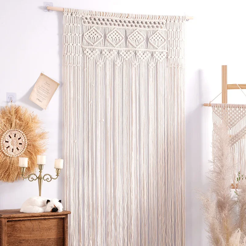 

Macrame Curtain Window Doorway Boho Bathroom Divider Wall Hanging for Living Room Bedroom Bohemian Home Decor Wedding Backdrop