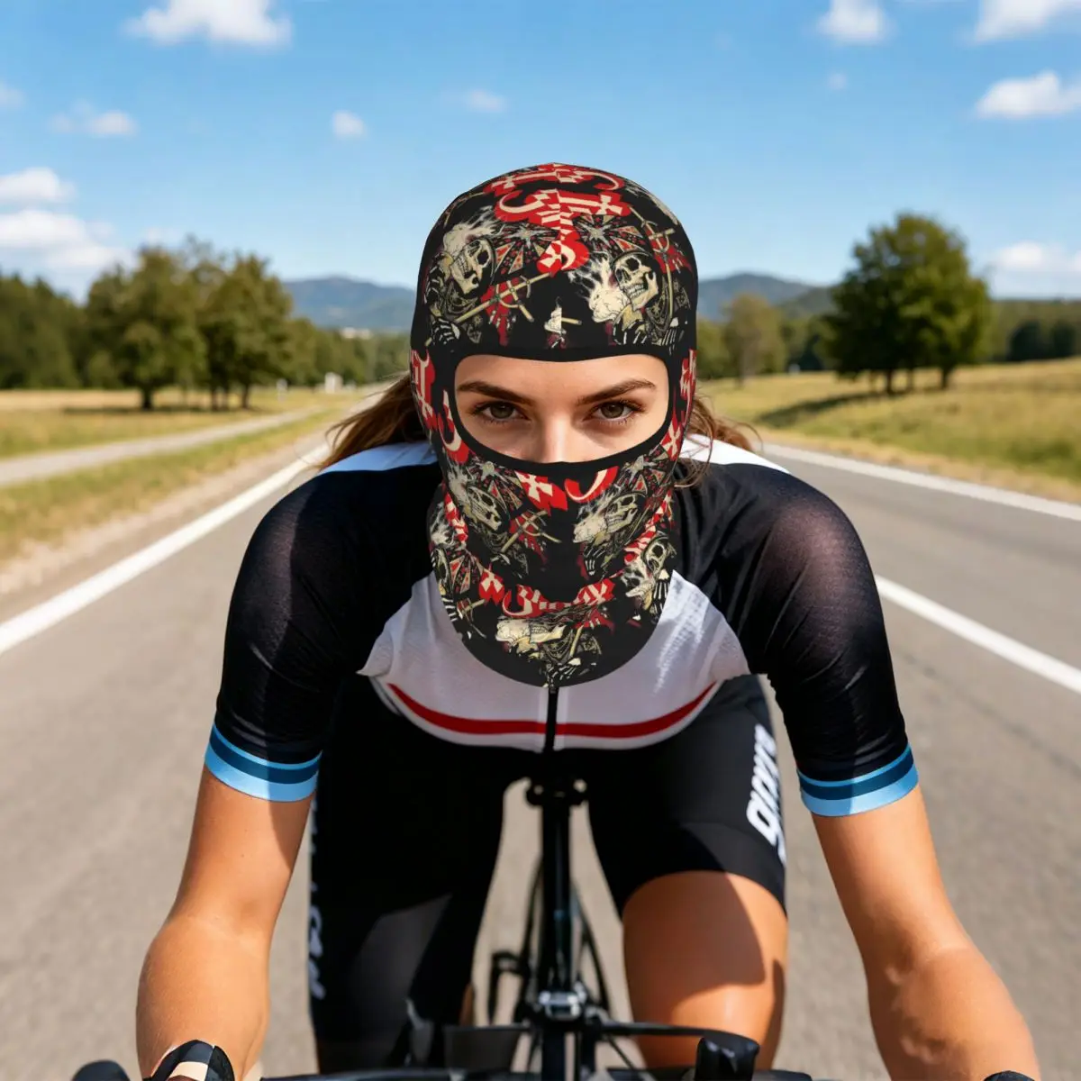 Swedish Rock Band Horror Ghost Thin Balaclava Full Face Mask Sun Protection Neck Gaiter For Motorcycle Cycling Fishing Outdoor