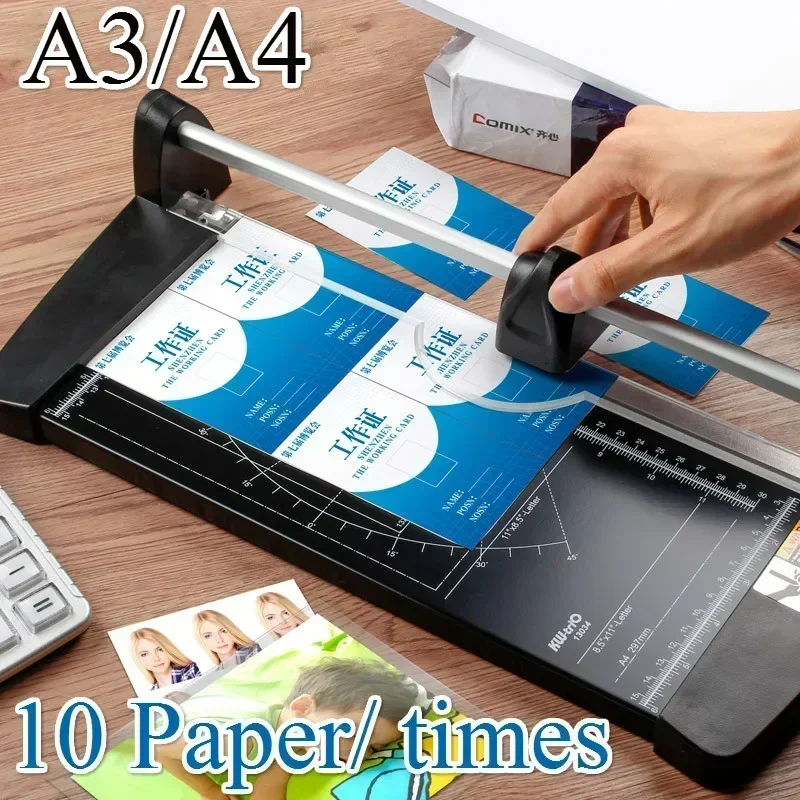 A3 Precision Paper Cutter Paper Knife Photo Trim Diy Scrapbook Portable Alloy Cutting Tool Cutting Pad Home Office Supplies