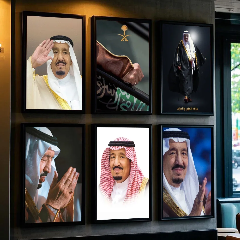 King of Saudi Arabia Salman bin Abdul  Poster HD art sticky wall waterproof home living room bedroom bar aesthetic decoration