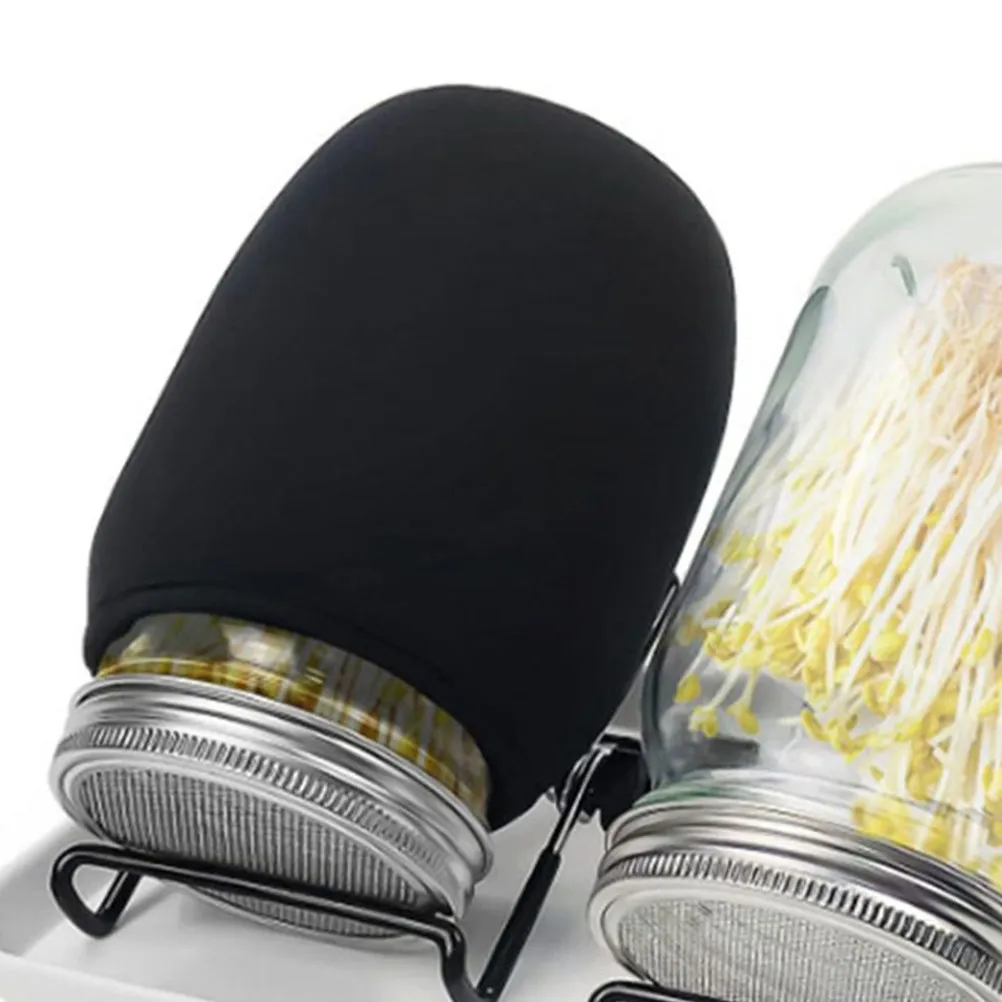

Чехлы-накладки для банок Mason Jar с широким горлышком, светонепроницаемые, для проращивания семян, гидропоники, хранения продуктов, лекарств и специй