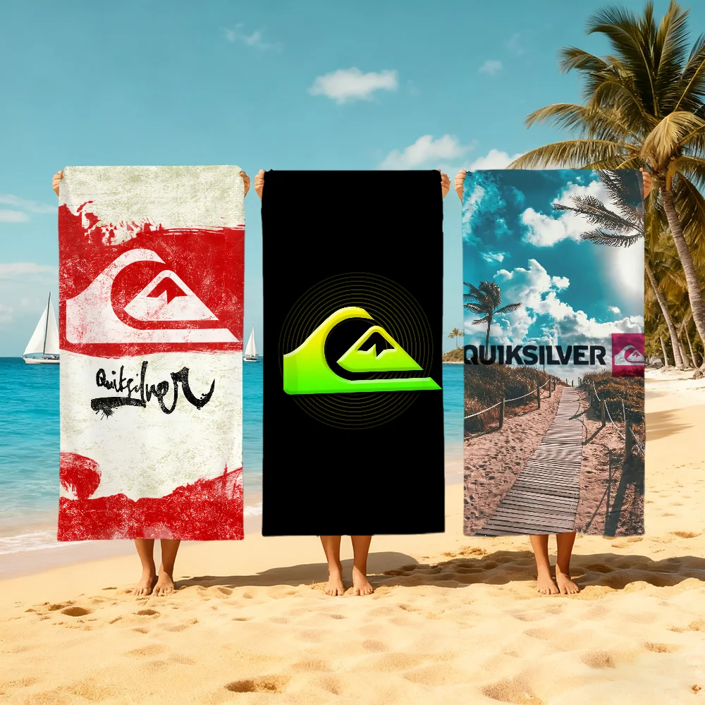 

Полотенце Q-QuiksilverS-S с логотипом, быстросохнущие мягкие полотенца для пляжа и бассейна, подарок для путешествий, спортзала, душа, кемпинга, спорта