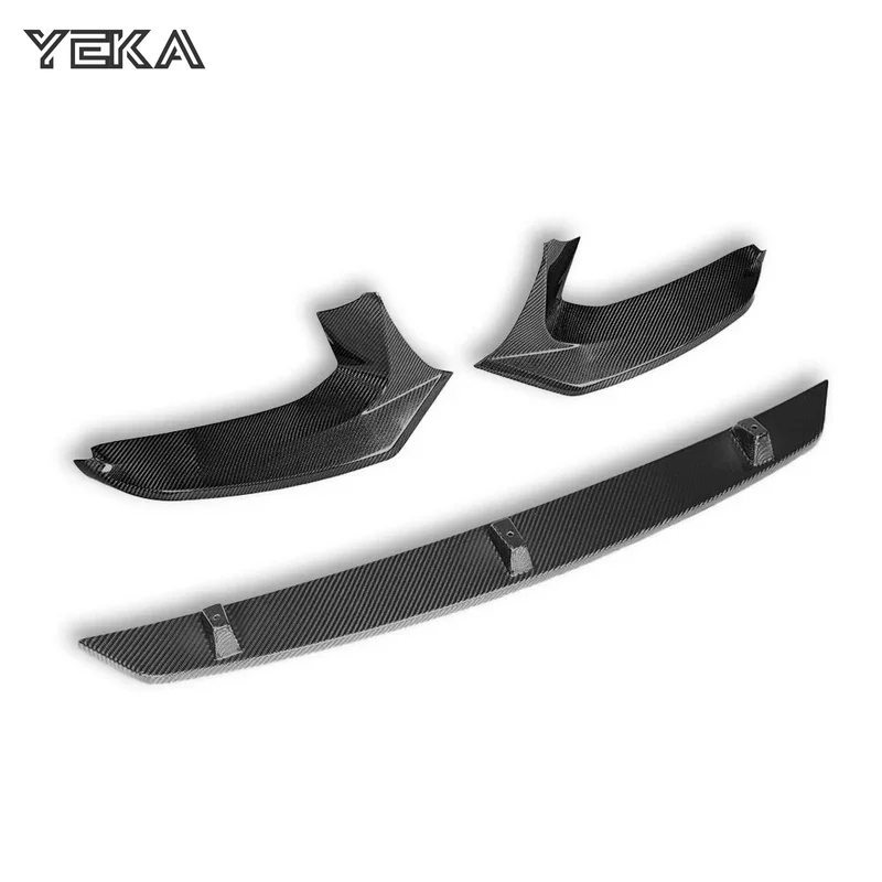 V-shaped carbon fiber front lip suitable for BMW G30 G31 / G38 5 series real carbon fiber bumper front lip skirt