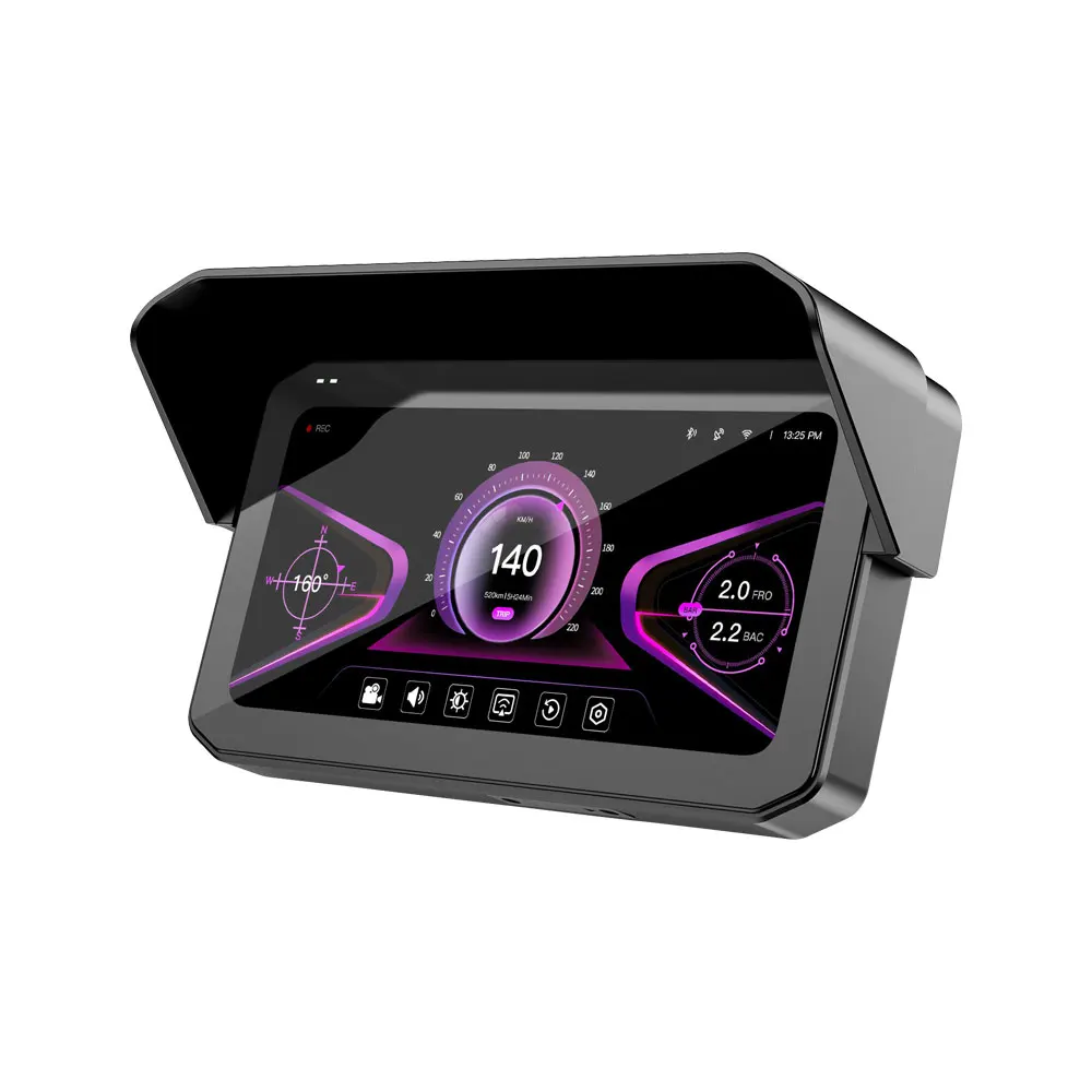 

Highly Recommend 6.25 Inch Touch Screen Motorcycle Infotainment System for Player Waterproof Carplay BSD Function 2K DVR Camera