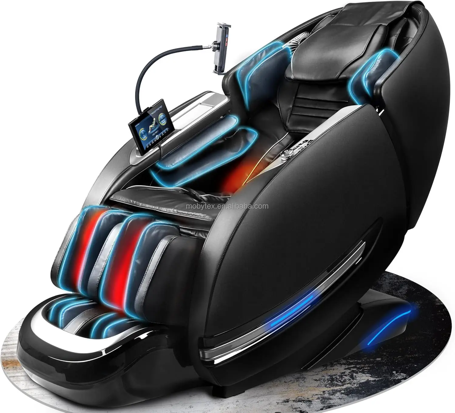 

2025 New Tech Smart Zero Gravity 4D Dual Mechanism Luxury Massage Chair 24 Programs Touch Screen Voice Control Graphene Heating