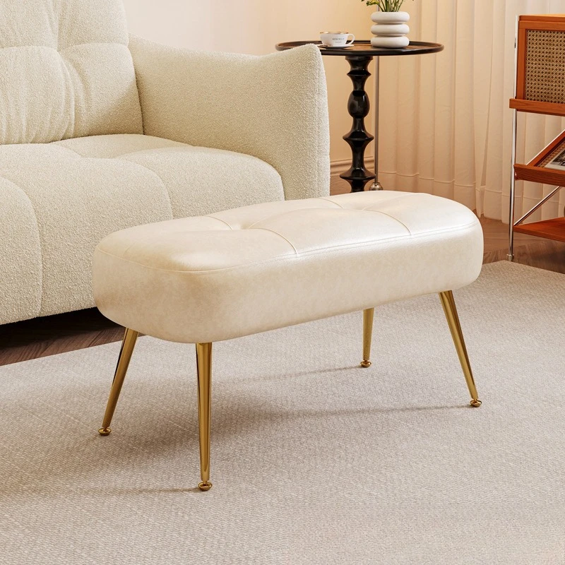 Home shoe change stool door home living room sofa stool retro light luxury high sense