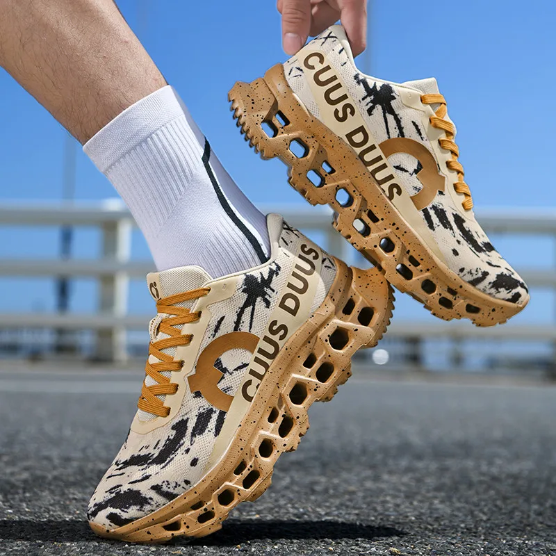 2026New Men flick Running Shoes Comprehensive Training Mens sneakers Comfy Breathable lining hollow out shoe soles Mens trainers