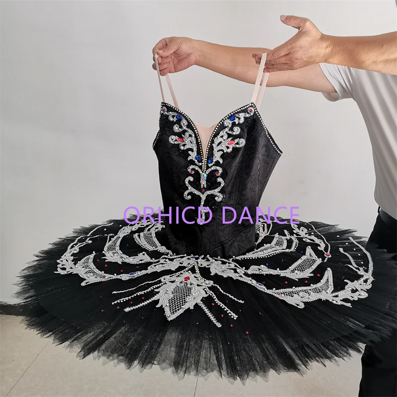 Professional High Quality 12 Layers Custom Size Kids Girls Women Adult Performance Wear White Ballet Pancake Tutu