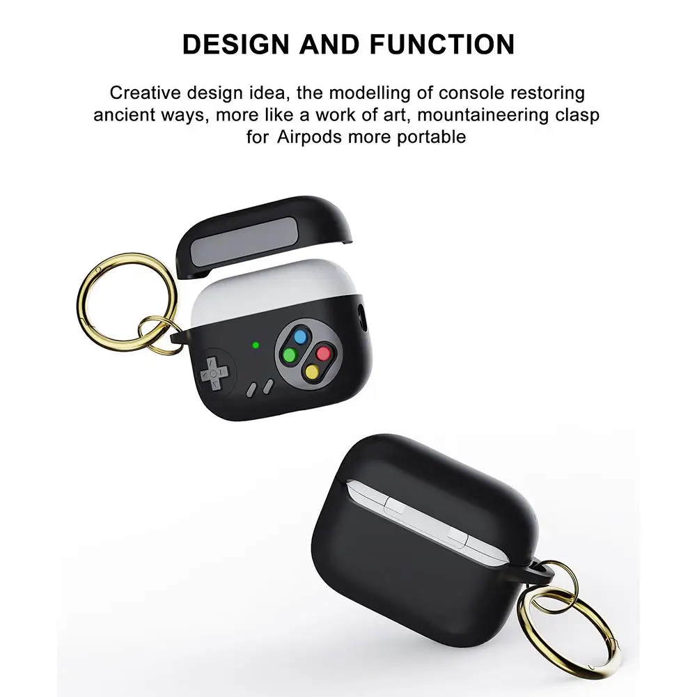 For Apple Airpods 4 Silicone Cute 3D Game Console Protective Cover Case Shockproof Wireless Charging Case Protective Shell