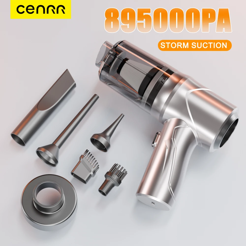 CENRR Mini Car Vacuum Cleaner Cordless Powerful Wireless Car Cleaner HandHeld Portable  895000PA Vacuum Cleaner Cleaning Machine