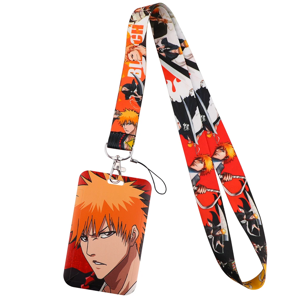 Wholesale Anime Lanyard For Keys Chain ID Credit Card Cover Pass Mobile Phone Charm Neck Straps Badge Holder Keys Accessories