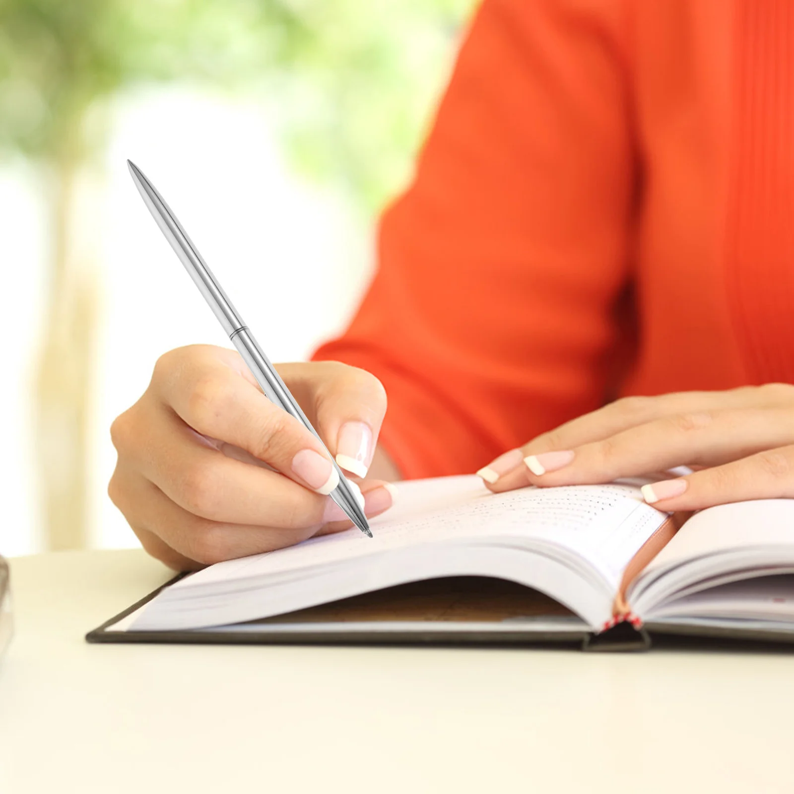 

6Pcs Premium Metal Ballpoint Pen Ergonomic Design Smooth Writing Students Ballpoint Pen Prize Award Students Writing Tool