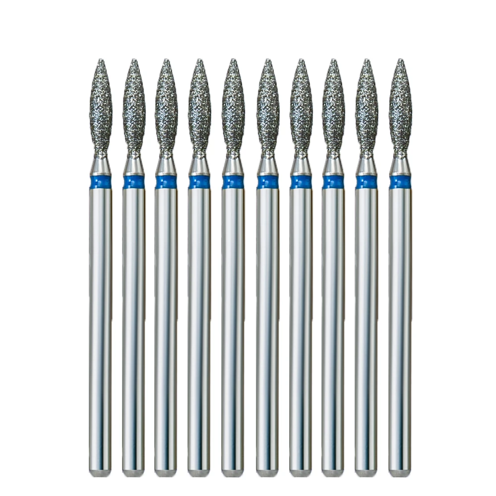 10pcs Diamond Nail Dill Bit Set Cuticle Clean Files Manicure Grinding Bits Pedicure Accessories Tools