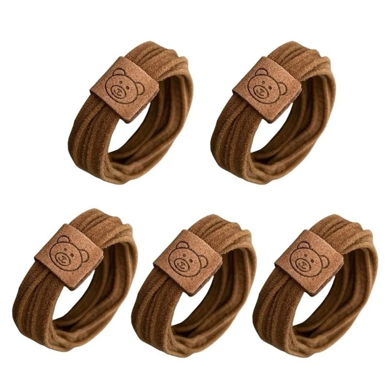 5ASD 5 PCS SMURCUNDIOS SIMPLES CAMBIO CAILLO CABLO Cabello Rope Scrunchies