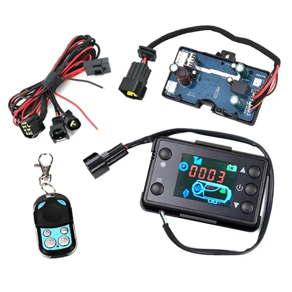 12V 24V Air Diesels Air Heater LCD Monitor Switch, Control Board Motherboard with Remote Control For Car Parking Heater Control