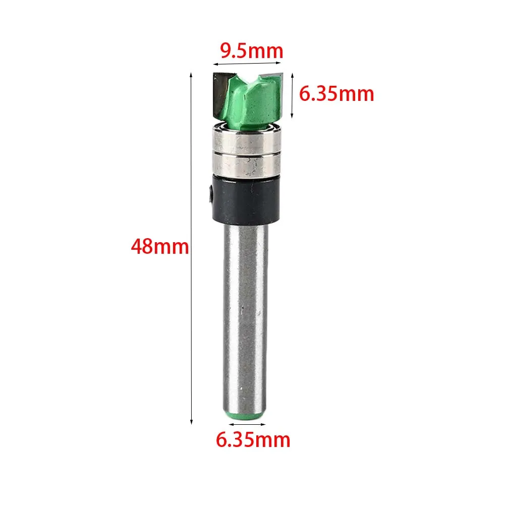 2026 New 1/4 Shank Bearing Flush Trim Router Bit Hardened Steel Woodworking Milling Cutter For Wood Metal Laminate Trimming