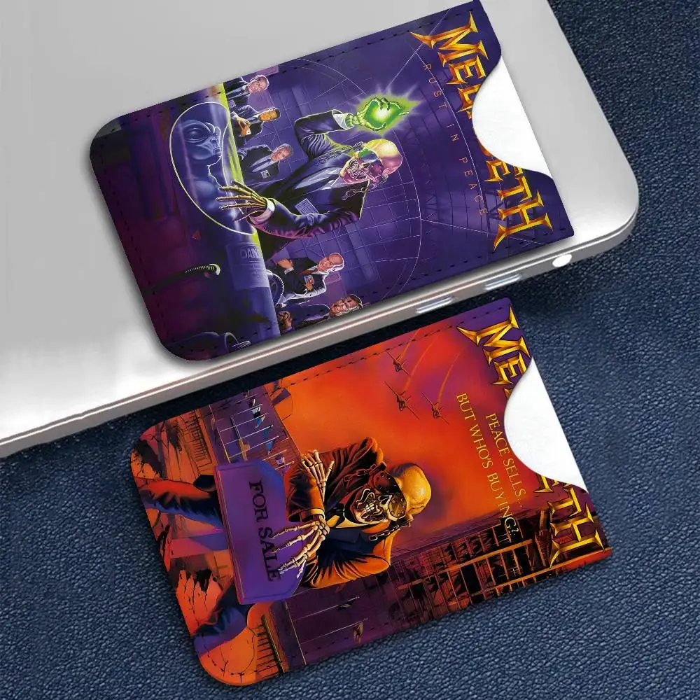 Classic Heavy Metal Rock Band Megadeths Album Creative Printed with Leather Protective Case Business Portable Letter Credit Bags