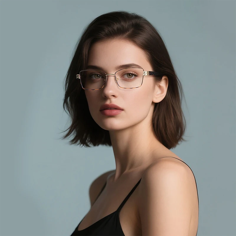 

Square Small Frame Photochromic Myopia Glasses Ladies Resin Optical Nearsighted Frame With Diopter -0.25 -0.5 -1.25 -3.75 -4.0
