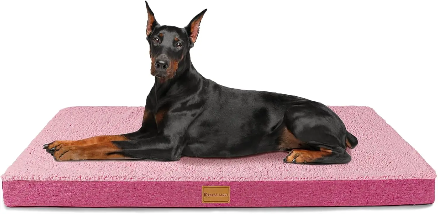 

Orthopedic Jumbo Dog Bed For Extra Large Dogs 56''X40'', Soft Comfortable Waterproof Egg Crate Foam Jumbo Pet Beds Mat With