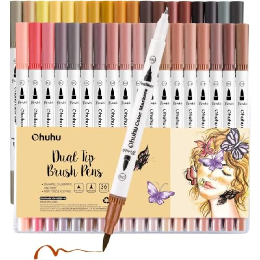 

Skin Tone Markers 36 Colors and Coloring Markers 120 Colors