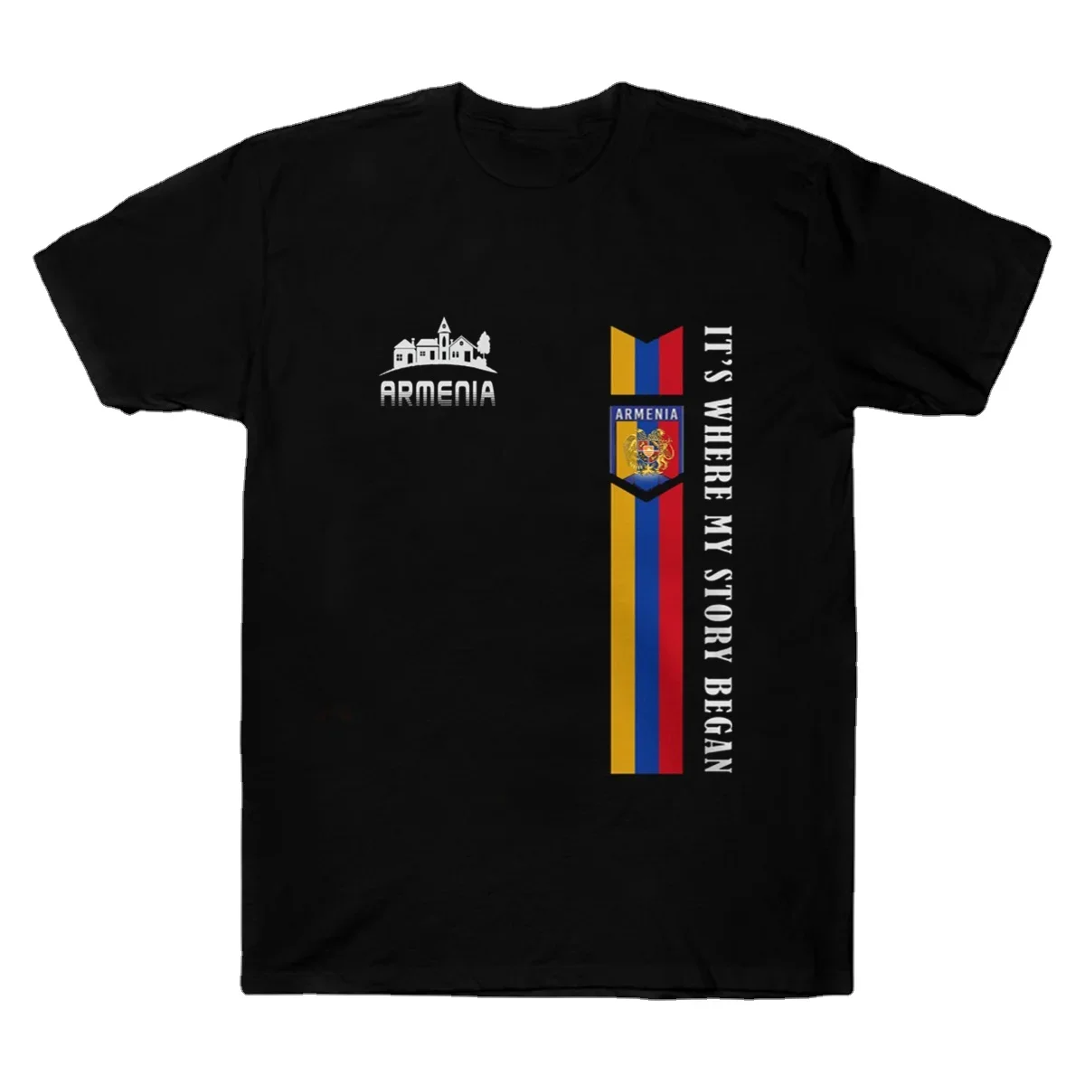 

Armenia It's Where My Story Began. Funny Patriotic Design Men's T-Shirt. Summer Cotton Short Sleeve O-Neck Unisex T Shirt New