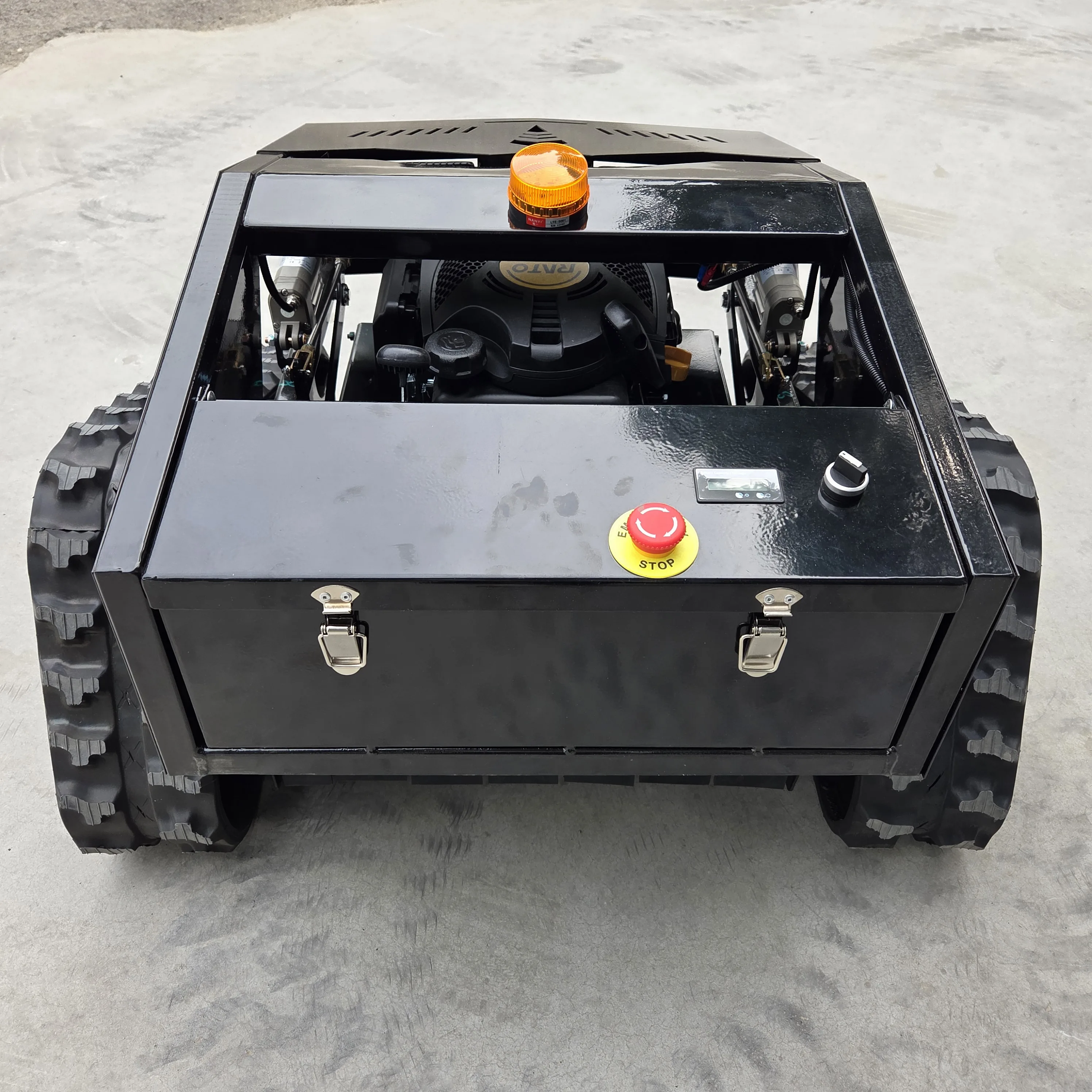 Супер популярный гусеничный резиновый робот, бензиновая самоходная садовая газонокосилка с дистанционным управлением по оптовой цене