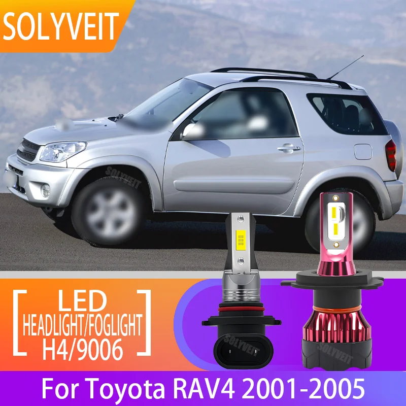 

LED H4/9006 Headlight Foglamp 6000k Enhanced Night Vision Dustproof Waterproof 12v FOR Toyota RAV4 2001 2002 2003 2004 2005
