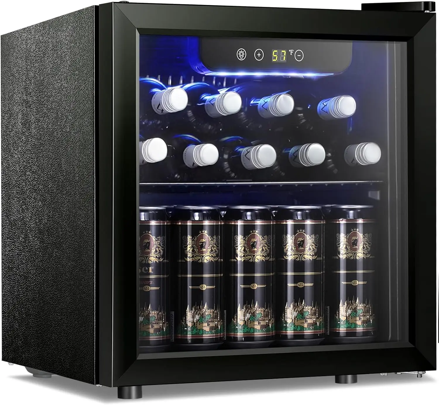 

Star 12 Bottle 48 Can Beverage Refrigerator Cooler - Mini Fridge Glass Door for Beer Soda Drinks or Wine