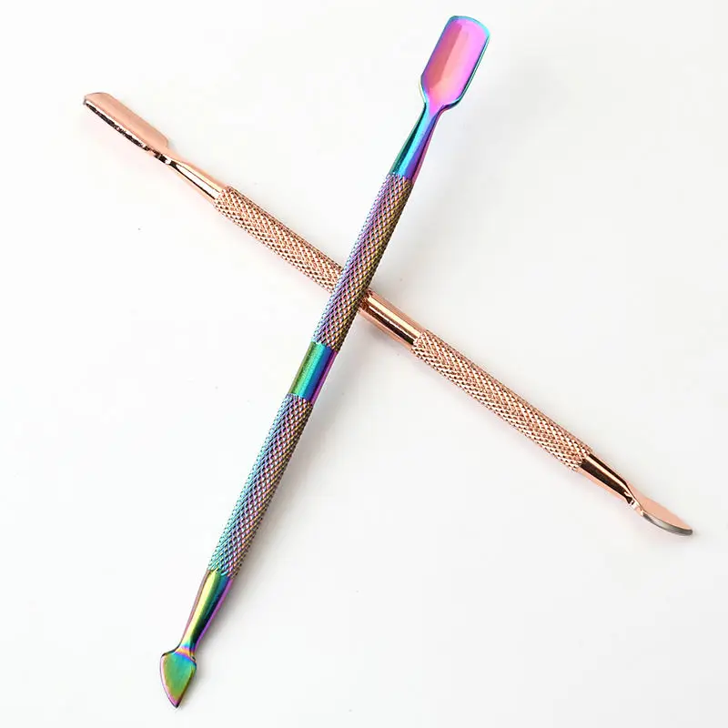 Removedor de cutícula de aço inoxidável, envio rápido para manicure e pedicure, ferramentas removedoras de esmalte, empurrador e cortador de cutícula de unha
